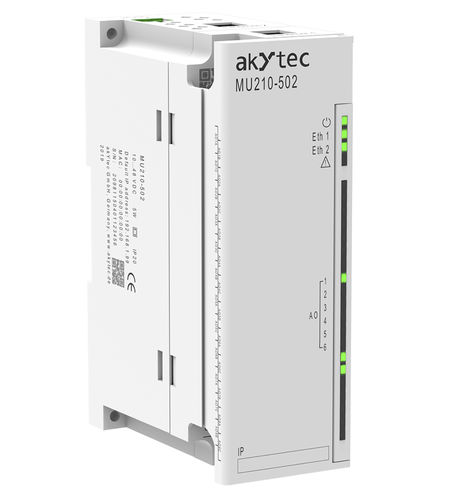 Module de sortie analogique - MU210-502 - akYtec GmbH - Modbus TCP / Ethernet / de sécurité