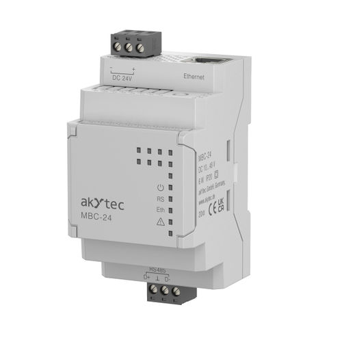 Convertisseur d'interface Gigabit - MBC-24.X Modbus converter - akYtec GmbH - Ethernet / RS-485 / Modbus RTU