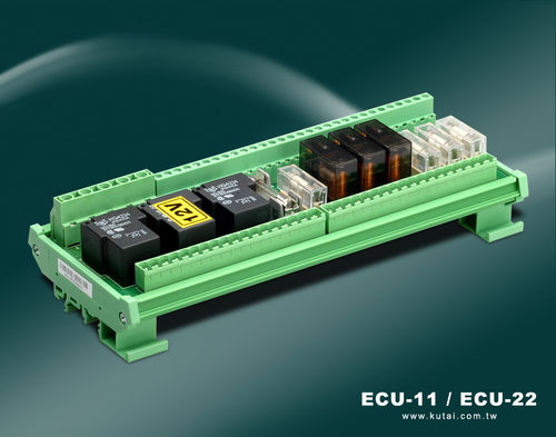 Module relais à montage sur rail DIN - ECU-11, ECU-22 - Kutai Electronics Industry Co., Ltd.