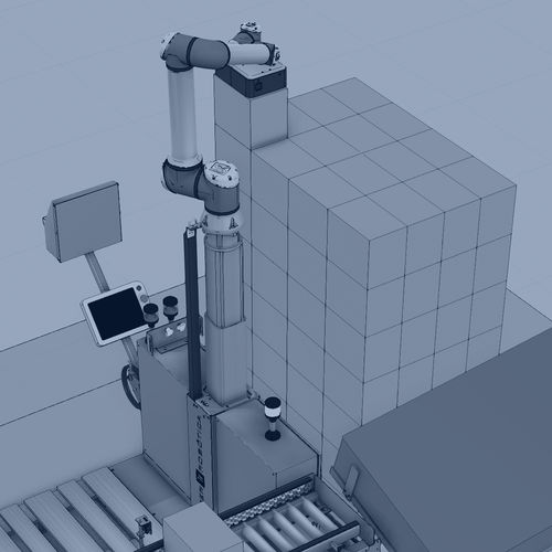 Système de palettisation robotisé - COPALLETIZER - Inser Robótica S.A - pour l'industrie agroalimentaire / de cartons / pour produits alimentaires