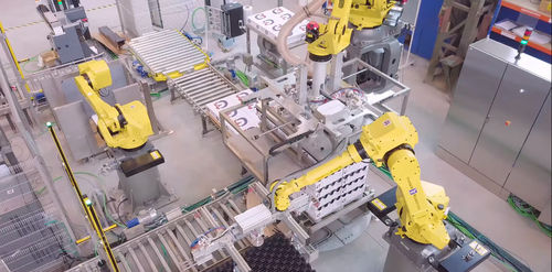 Dépalettiseur robotisé - Inser Robótica S.A - pour boîtes de conserve / pour boîtes vides / pour bouteilles PET