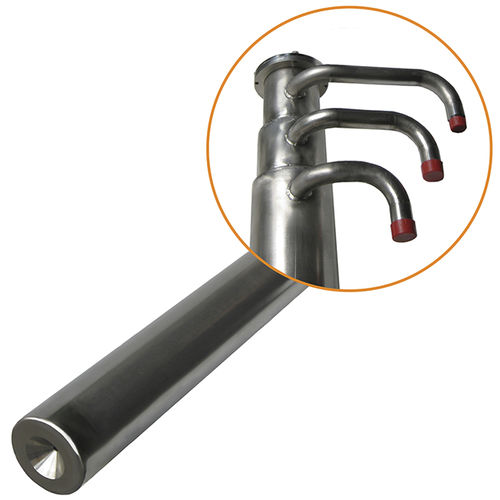 Enceinte pour caméra - SON01X122 - TELEA TECNOVISION SRL - cylindrique / en acier inox / pour haute température