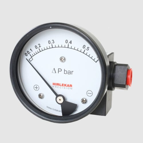 Manomètre différentiel - 200 DPG - Hirlekar Precision Instruments, Pune - à cadran / à bride / NPT 1/4