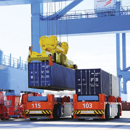 AGV pour la manutention de conteneurs - Lift AGV - Konecranes - de transfert / de transport / de levage