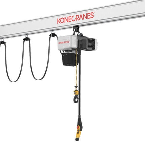 Palan électrique à chaîne - D-series  - Konecranes - avec chariot / compact / 2 vitesses