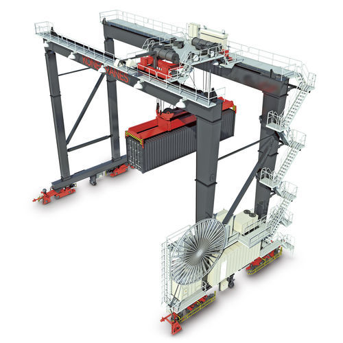 Portique sur rail - ARMG - Konecranes - pour container / en acier / automatisé