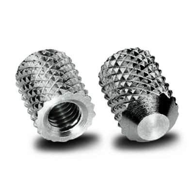 Insert fileté - 1032A8-12SS - Yardley Products - moleté / en inox / rond