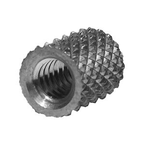 Insert fileté - 1024B8-10SS - Yardley Products - moleté / en inox / rond