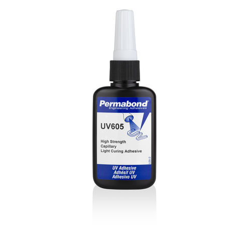 Colle méthacrylate - UV605 - Permabond - pour verre / monocomposant / pour l'optique