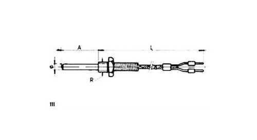 Sonde de température RTD - 111 - MESEL S.L - Pt100 / Pt1000 / thermocouple type J