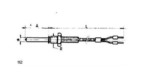 Sonde de température RTD - 112 - MESEL S.L - Pt100 / Pt1000 / thermocouple type J