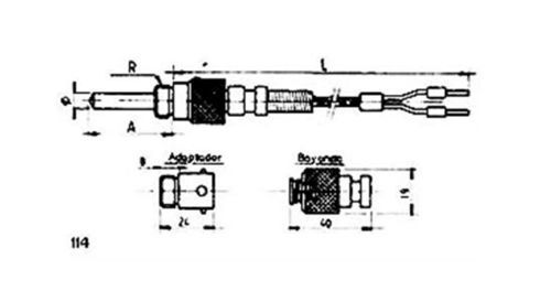 Sonde de température RTD - 114 - MESEL S.L - Pt100 / Pt1000 / thermocouple type J