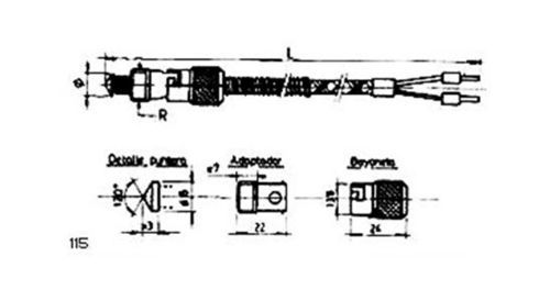 Sonde de température RTD - 115 - MESEL S.L - Pt100 / Pt1000 / thermocouple type J