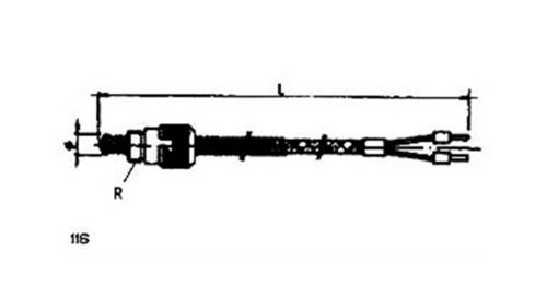 Sonde de température RTD - 116 - MESEL S.L - Pt100 / Pt1000 / thermocouple type J