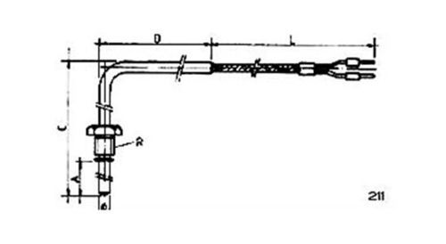 Sonde de température au silicium - 211 - MESEL S.L - Pt100 / Pt1000 / thermocouple type J