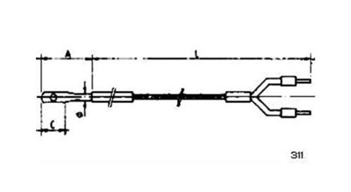 Sonde de température RTD - 311 - MESEL S.L - Pt100 / Pt1000 / thermocouple type J