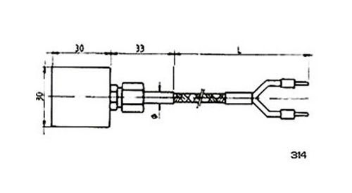 Sonde de température RTD - 314 - MESEL S.L - Pt100 / Pt1000 / thermocouple type J