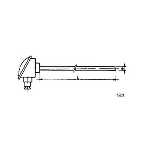 Sonde de température Pt100 - 521 - MESEL S.L - Pt1000 / thermocouple type J / thermocouple type K