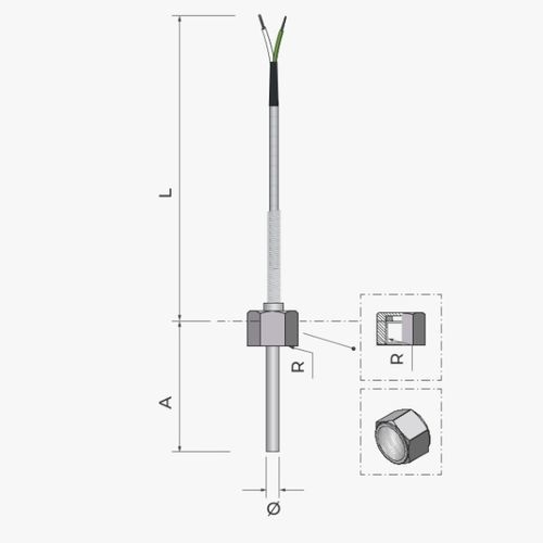 Sonde de température RTD - 113 - MESEL S.L - au silicium / Pt100 / Pt1000