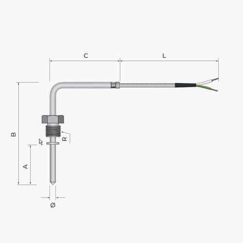 Sonde de température Pt100 - 211 - MESEL S.L - Pt1000 / thermocouple type J / thermocouple type K