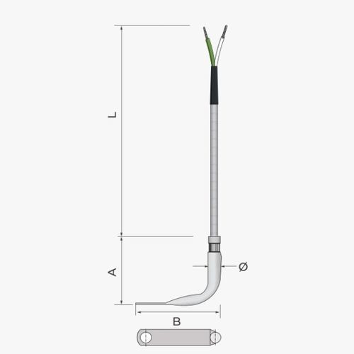 Sonde de température Pt100 - 312 - MESEL S.L - Pt1000 / thermocouple type J / thermocouple type K