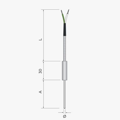 Sonde de température Pt100 - 419 - MESEL S.L - Pt1000 / thermocouple type J / thermocouple type K