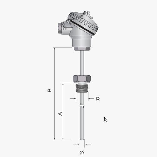 Sonde de température Pt100 - 511 - MESEL S.L - Pt1000 / thermocouple type J / thermocouple type K