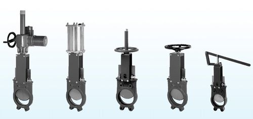 Vanne à guillotine - A - AKO ARMATUREN - à levier / électrique / pneumatique