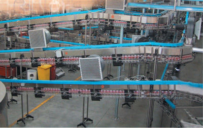 Convoyeur pneumatique - IC Filling Systems LTD - incliné / de manutention / pour bouteilles en plastique