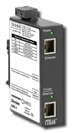 Alimentation électrique sur rail DIN - EIPE - Contemporary Control Systems - AC/DC / Power over Ethernet / redondante