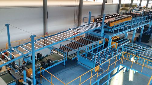 Ligne de production de panneaux sandwich - KINDUS - de panneau sandwich en PSE/laine minérale / double