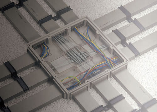 Goulotte de câblage - 2 m | TALPA Series - CANALPLAST - en PVC / de sol