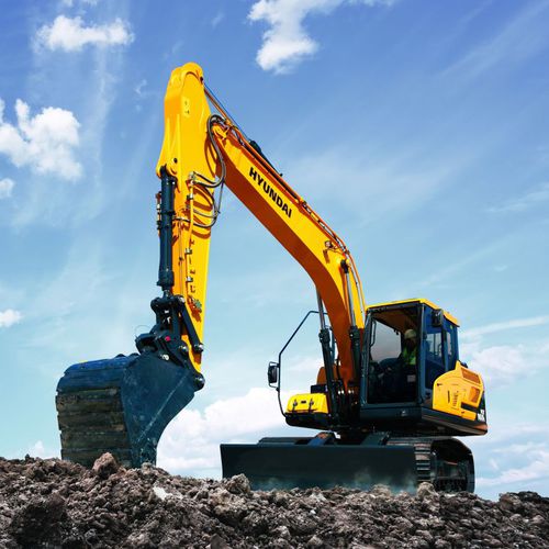 Pelleteuse intermédiaire - HX160L - HYUNDAI HEAYY INDUSTRIES - sur chenilles / Tier 3 / pour chantier de construction