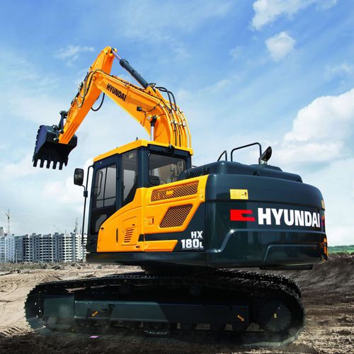 Pelleteuse intermédiaire - HX180L - HYUNDAI HEAYY INDUSTRIES - sur chenilles / Tier 3 / pour chantier de construction