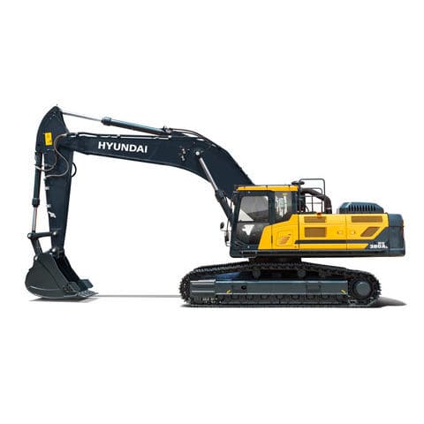 Pelleteuse intermédiaire - HX380AL - HYUNDAI HEAYY INDUSTRIES - sur chenilles / diesel / pour chantier de construction