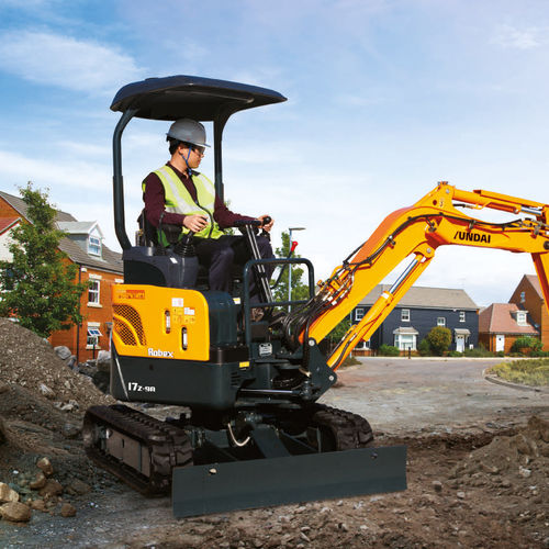 Mini pelle - HX17A Z - HYUNDAI HEAYY INDUSTRIES - sur chenilles / Tier 3 / pour chantier de construction
