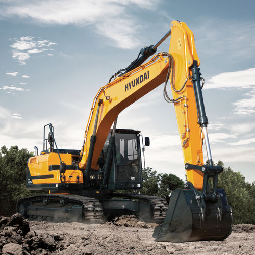 Pelleteuse intermédiaire - HX220L - HYUNDAI HEAYY INDUSTRIES - sur chenilles / Tier 4 final / pour chantier de construction