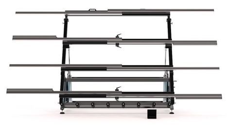 Banc d'assemblage de portes et fenêtres - PWB 4100 - YILMAZ MACHINE - de glaçage / pneumatique / air comprimé