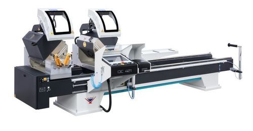Tronçonneuse à deux têtes pour PVC - DC 421 PBS - YILMAZ MACHINE - pour aluminium / pour profilés / à angle composé
