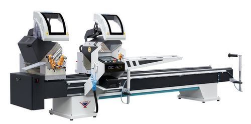Tronçonneuse à deux têtes pour PVC - DC 421 PSD - YILMAZ MACHINE - pour aluminium / pour profilés / automatique