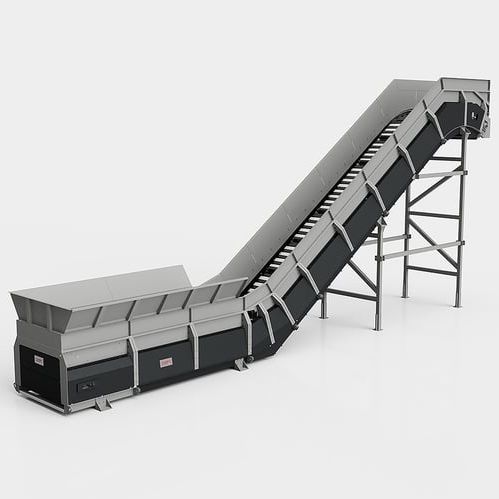 Convoyeur à chaînes - NTM series - CAMEC srl - incliné / modulaire / à hauteur réglable