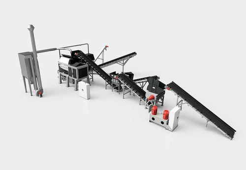 Installation de recyclage de pneus - CAMEC srl - sur ligne de process