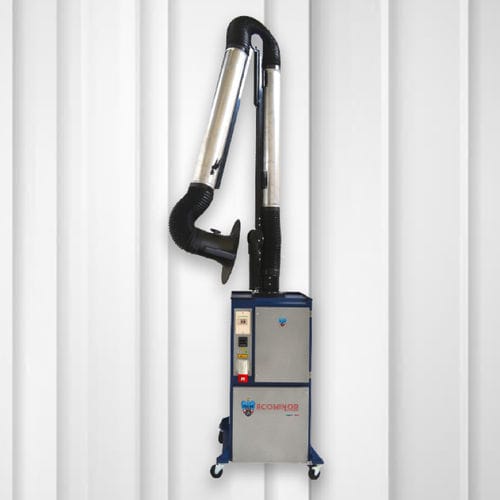 Aspirateur de fumée mobile - ECOMINOR-ECOMINOR-C - FILCAR - de soudage / à filtre au charbon actif / avec bras d'aspiration