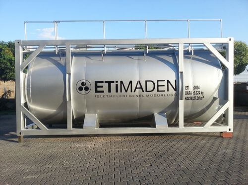 Conteneur-citerne de refoulement - EMS Machinery - pour poudre / pour trou d'homme / pour peinture