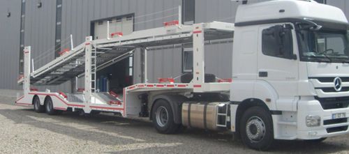 Semi-remorque pour véhicules - EMS Machinery - à freinage pneumatique