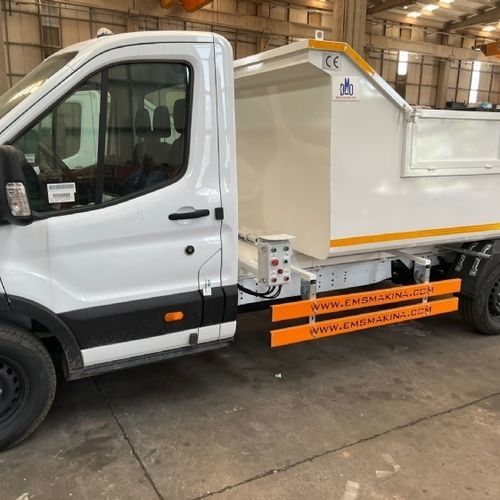 Benne à ordures ménagères chargement arrière - EMS Machinery - électrique
