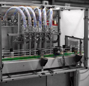 Remplisseuse automatique - M&P Engineering - de bouteilles / pour liquide / linéaire