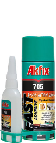 Colle cyanoacrylate - 705, 702LV, 702HV, 702, 303 - Akkim Yapı Kimyasalları San. ve Tic. A.Ş. - pour verre / universelle / monocomposant