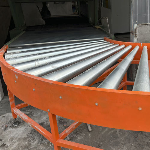 Convoyeur à rouleaux - LB - Liantai Machinery - courbe / pour produits en vrac / de déchets