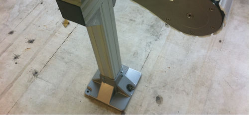 Support en aluminium - modular automation GmbH - ajustable / fixe / modulaire